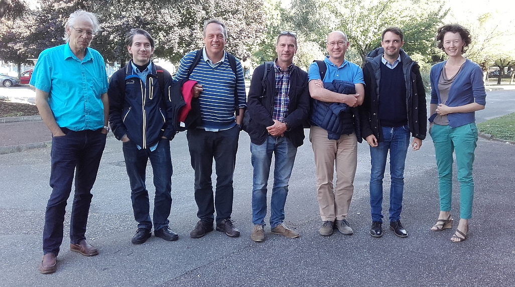 COMBIMAT-team at kick-off meeting photo of seven of the collaborators of the Eurostars COMBIMAT project