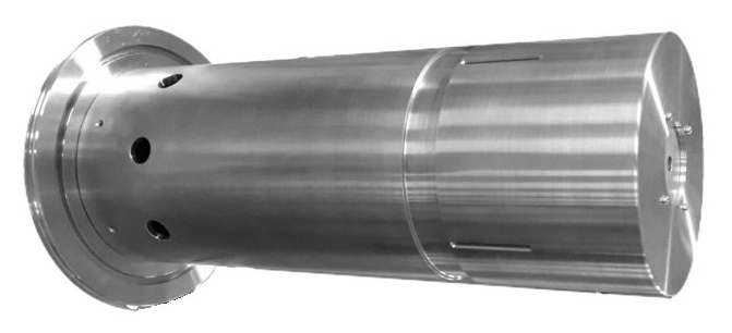 Plug&play 50kV ECR ion source mounted on Ø160mm ground flange Photo of plug&play 50kV ECR ion source mounted on Ø160mm flange
